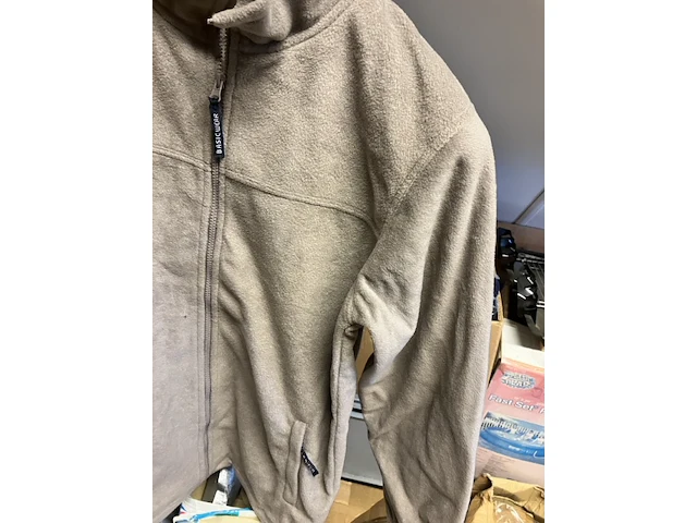Fleece vest beige taupe maat m - afbeelding 1 van  5