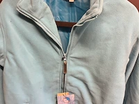 Fleece vest kinder lichtblauw mint maat 152 - afbeelding 1 van  3