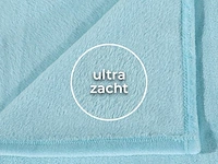 Fleecedeken blauw - afbeelding 3 van  4