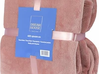 Fleecedeken oud roze - afbeelding 1 van  4