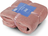 Fleecedeken oud roze - afbeelding 4 van  4