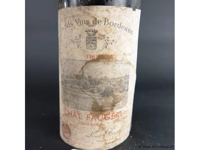 Fles chat faugere 1961 - afbeelding 2 van  4