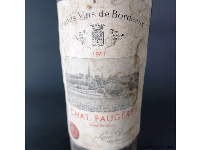 Fles chat faugere 1961 - afbeelding 2 van  4