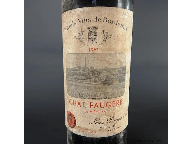 Fles chat faugere 1961 - afbeelding 2 van  4