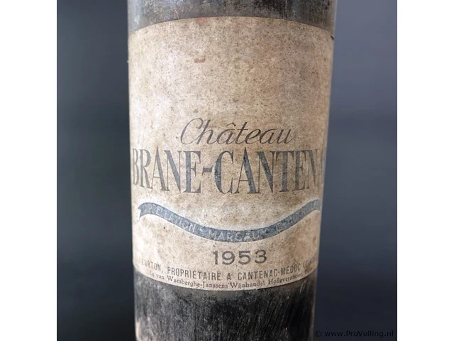 Fles chateau brane-cantenac 1953 - afbeelding 2 van  4