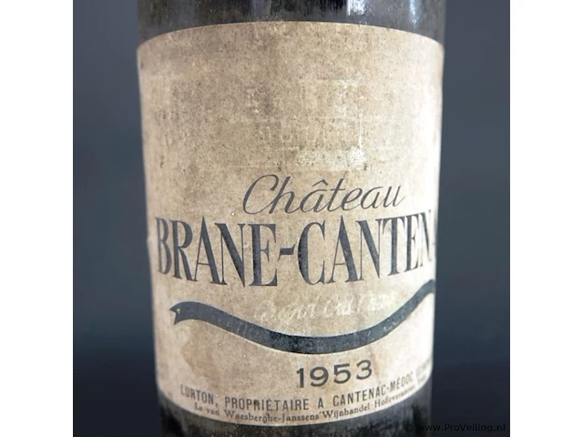 Fles chateau brane-cantenac 1953 - afbeelding 2 van  4