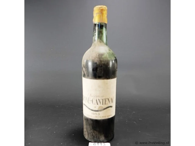Fles chateau brane-cantenac 1953 - afbeelding 1 van  4