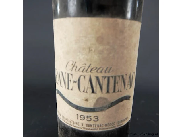 Fles chateau brane-cantenac 1953 - afbeelding 2 van  4