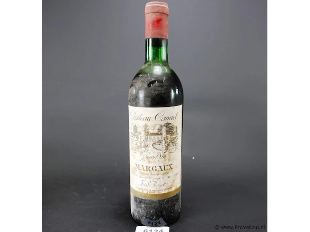 Fles chateau canuet margaux 1973 - afbeelding 1 van  4