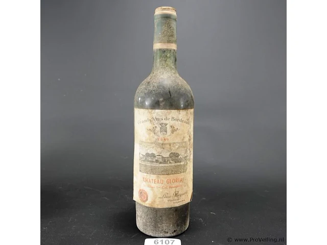 Fles chateau gloria 1959 - afbeelding 1 van  4
