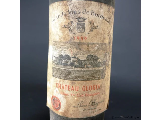 Fles chateau gloria 1959 - afbeelding 2 van  4