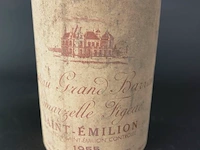 Fles chateau grand barrail lamarzelle figeac saint-emillion 1955 - afbeelding 2 van  4