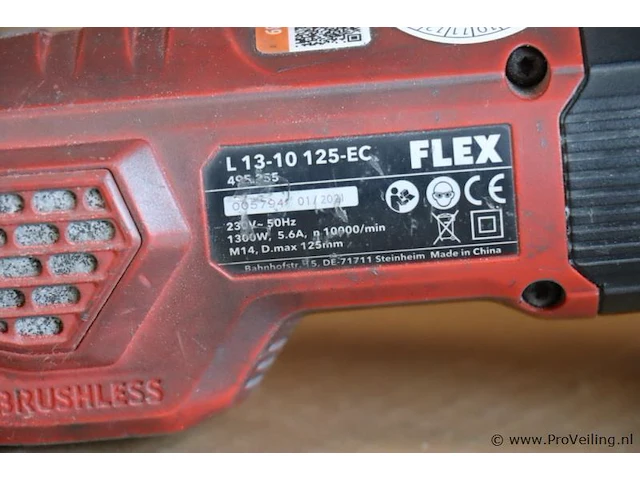 Flex elektrische haakse slijper type l13-10 125-ec - afbeelding 3 van  4