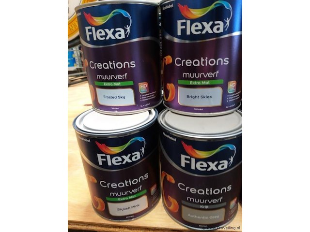 Flexa creations - muurverf - 1 liter blikken - 34 x - afbeelding 3 van  5