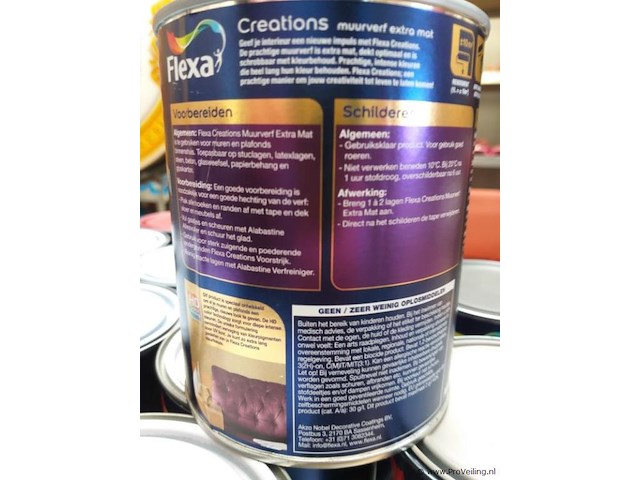 Flexa creations - muurverf - 1 liter blikken - 34 x - afbeelding 5 van  5