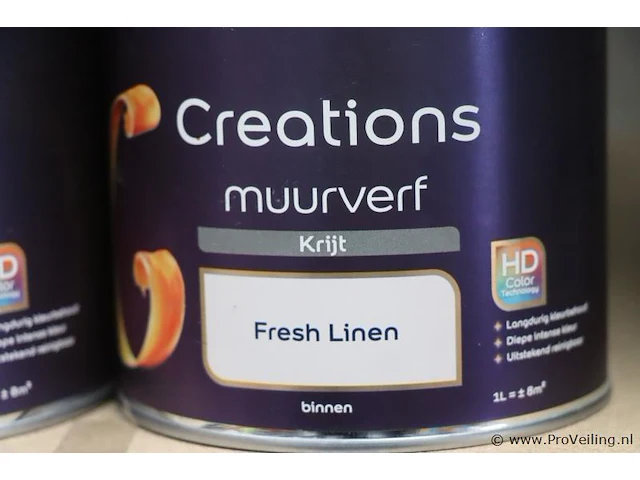 Flexa creations muurverf - kleur fresh linen - 12 blikken á 1ltr - afbeelding 3 van  3
