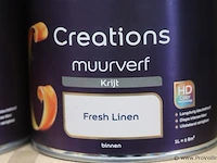 Flexa creations muurverf - kleur fresh linen - 12 blikken á 1ltr - afbeelding 3 van  3