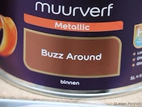 Flexa creations muurverf - kleur metallic buzz around - 12 blikken á 1ltr - afbeelding 3 van  3