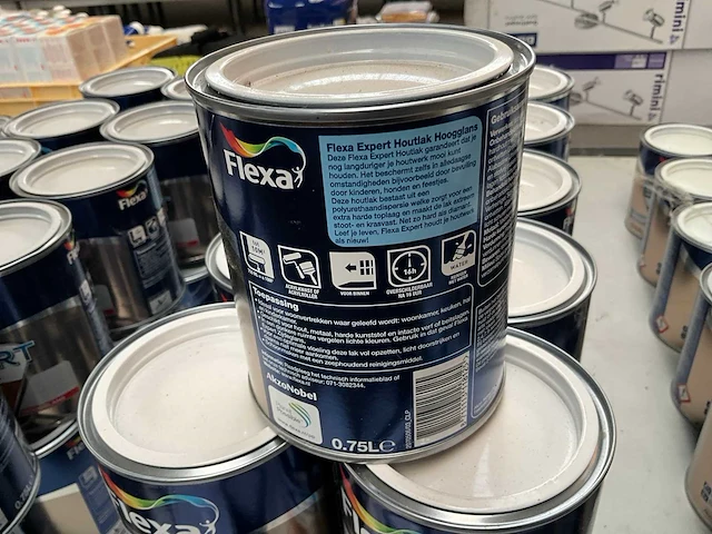 Flexa houtlak binnen 0,75 l (27x) - afbeelding 3 van  3