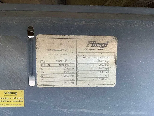 Fliegl - dhka390 - kipper oplegger - afbeelding 6 van  14
