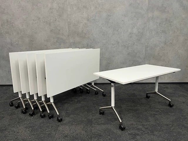 Flip flop - verrijdbare klaptafel 160x80 (8x) - afbeelding 1 van  12