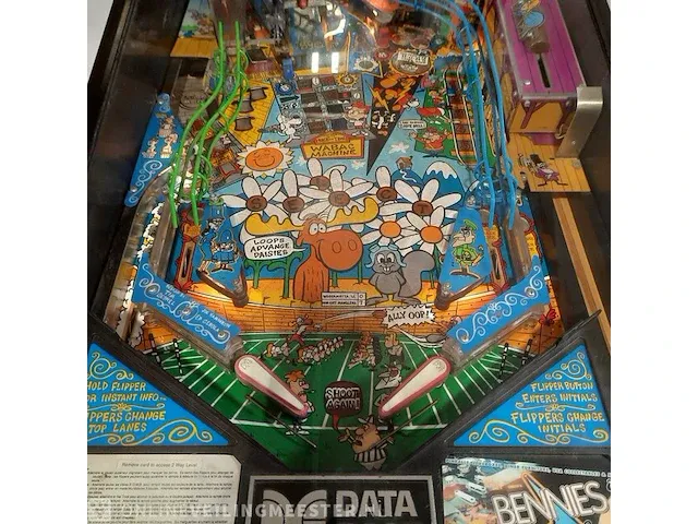 Flipperkast data east pinball, inc, the adventures of rocky&bullwinkle, bouwjaar 1993 - afbeelding 19 van  19