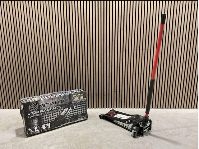 Floorjack - krik metallo, xl 4 ton, zwart - afbeelding 1 van  2