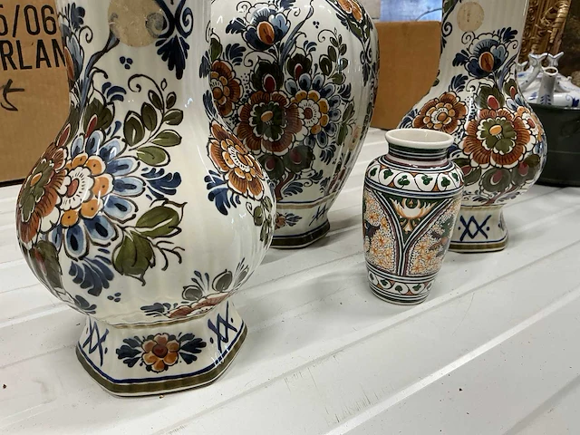 Flora keramiek delfts potten - afbeelding 3 van  6