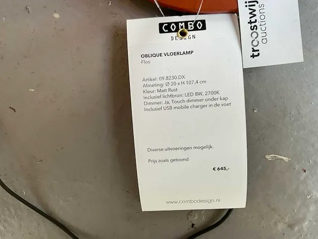 Flos oblique vloerlamp - afbeelding 4 van  4