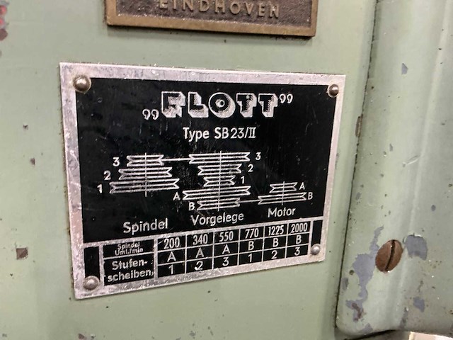 Flott sb23/ii kolomboormachine - afbeelding 7 van  9