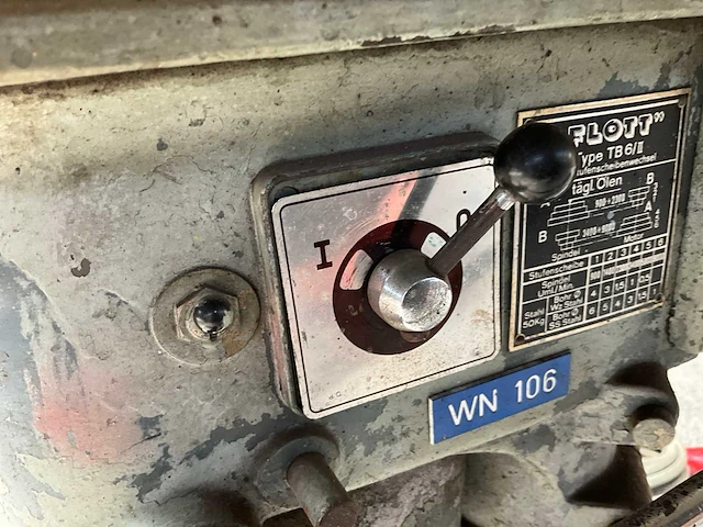 Flott tb6/ii kolomboormachine - afbeelding 5 van  7
