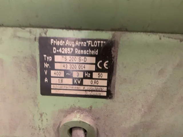 Flott ts 200 s-d slijpmachine - afbeelding 4 van  5