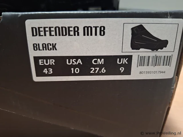 Flr fietsschoenen model defender mtb | kleur zwart | maat 43 - afbeelding 6 van  6