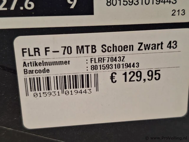 Flr fietsschoenen model f-70 mtb | kleur zwart | maat 43 - afbeelding 6 van  6