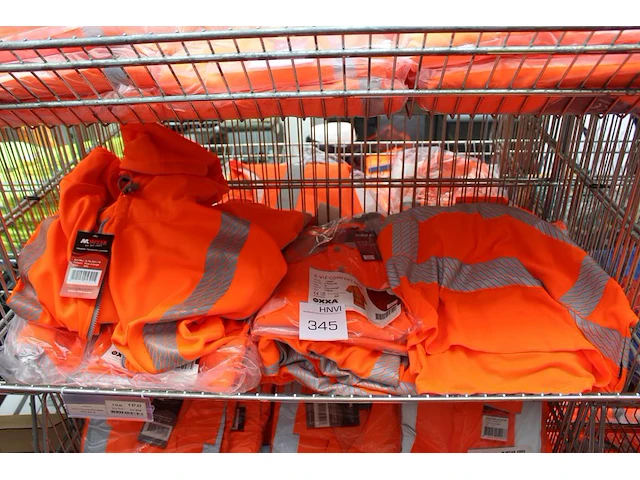 Fluoriserende polo's en hoodies oranje oxxa vx-viz 18 stuks. excl. draadmand - afbeelding 1 van  3