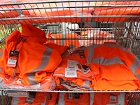 Fluoriserende polo's en hoodies oranje oxxa vx-viz 18 stuks. excl. draadmand - afbeelding 1 van  3