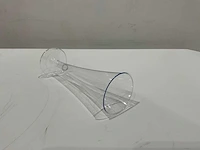 Flute plastic champagne bekers 100 cc (100x) - afbeelding 2 van  7
