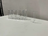 Flute plastic champagne bekers 100 cc (100x) - afbeelding 4 van  7