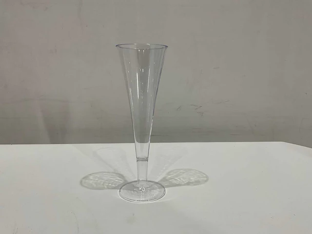 Flute plastic champagne bekers 100 cc (100x) - afbeelding 1 van  7