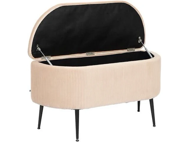 Fluwelen bank met opbergruimte 100x40x53 cm atmosphera - afbeelding 1 van  7