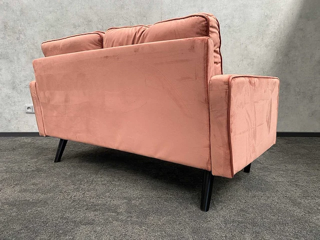 Fluwelen sofa roze - afbeelding 2 van  11