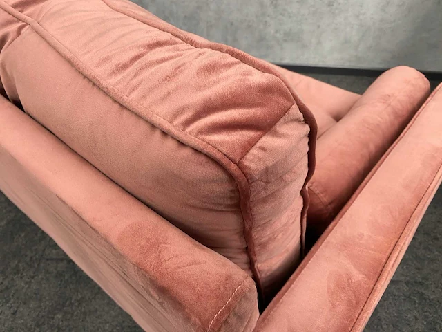 Fluwelen sofa roze - afbeelding 3 van  11