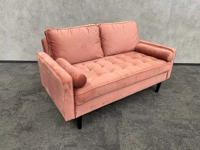 Fluwelen sofa roze - afbeelding 1 van  11
