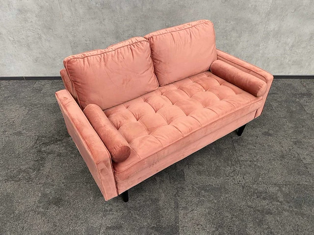 Fluwelen sofa roze - afbeelding 5 van  11