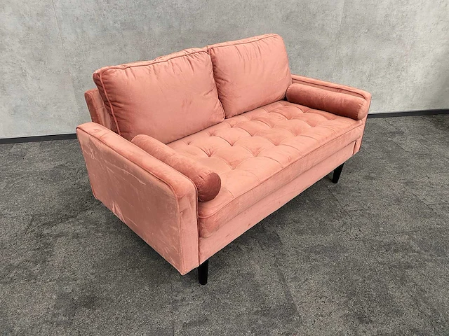 Fluwelen sofa roze - afbeelding 6 van  11