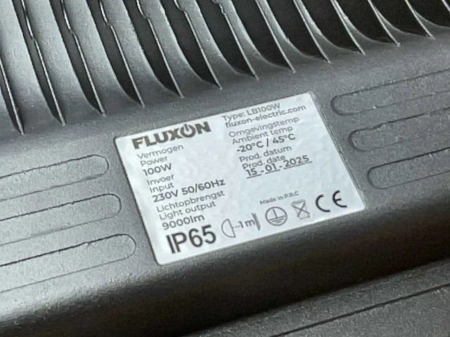 Fluxon lb100w ip65 led schijnwerper - afbeelding 5 van  5