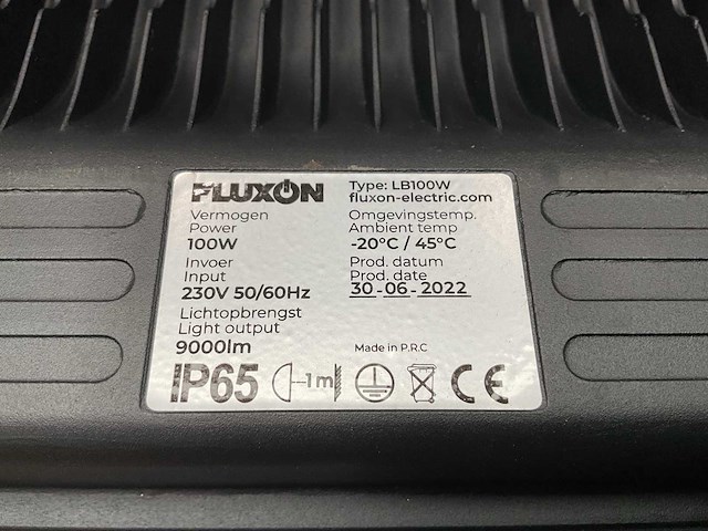Fluxon lb100w led schijnwerper - afbeelding 5 van  5