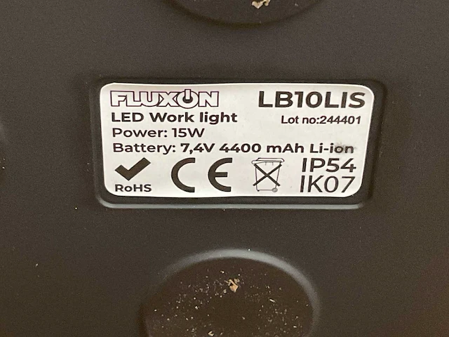 Fluxon lb10lis oplaadbare werklamp - afbeelding 4 van  4