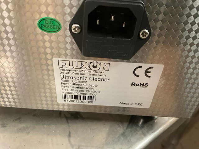 Fluxon uc 150df ultrasoon reiniger - afbeelding 5 van  5