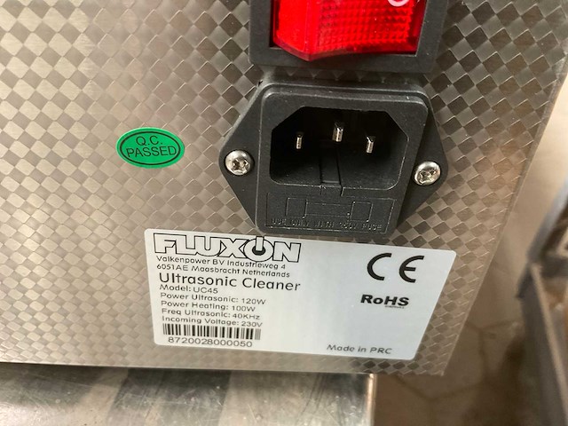 Fluxon uc 45 ultrasoon reiniger - afbeelding 5 van  5